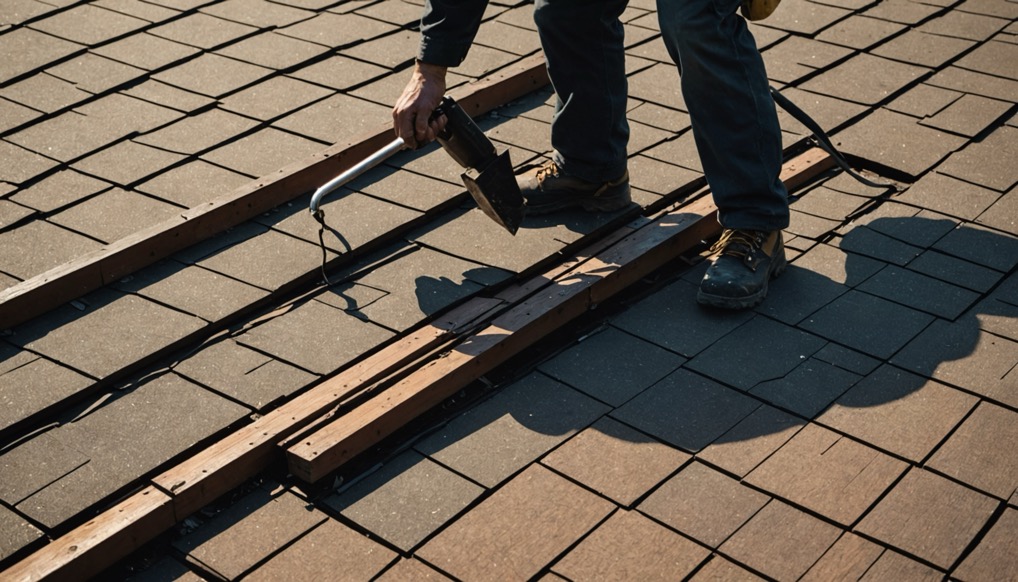 Modern steel roofing materials and installation tools for Cranford NJ roof replacement projects